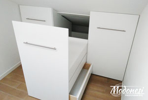 Mobile carrelli estraibili per camera da letto - Baggio