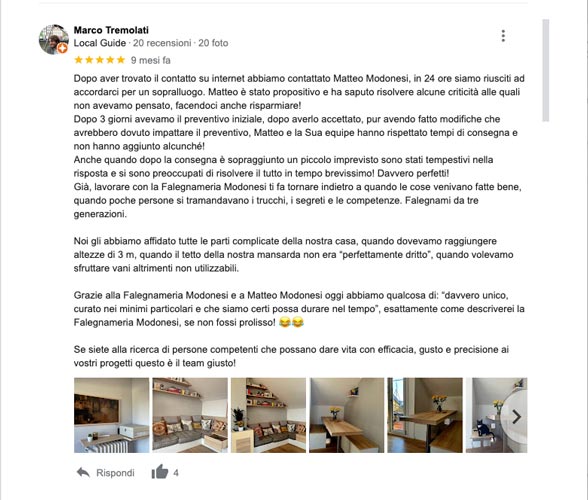 Armadio camera da letto in mansarda a Milano: commento