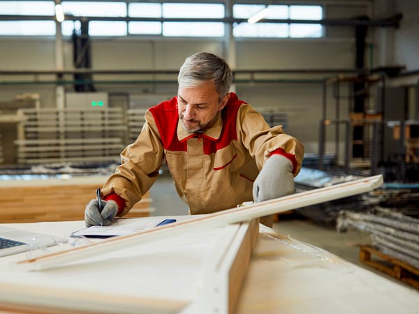 Arredamento Studio Legale Milano: falegname al lavoro