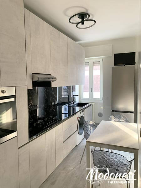 Cucina Lineare Moderna Su Misura Milano