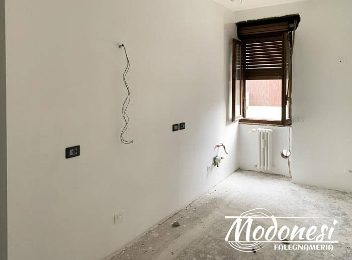 Cucina Lineare Moderna Su Misura Milano Ristrutturazione 03
