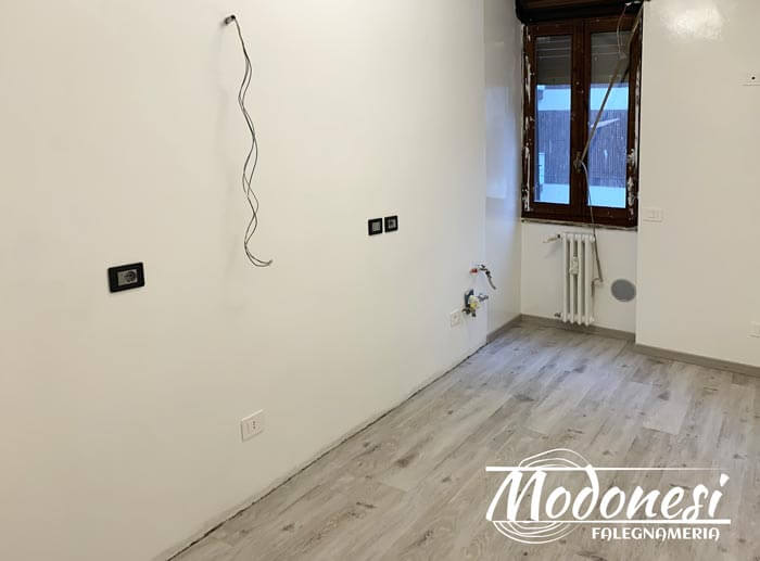 Cucina Lineare Moderna Su Misura Milano Ristrutturazione 04