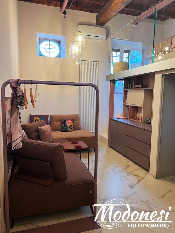 Mobile Soggiorno Dal Design Moderno A Milano Creato Su Misura Per Una Particolare Area Risultato Finale 01