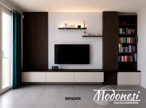 Realizzazione mobile: tv render