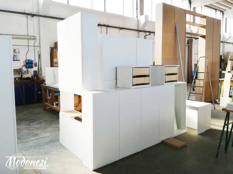 Mobile Bagno Laccato Bianco Su Misura Per Una Casa A Milano Laboratorio 02