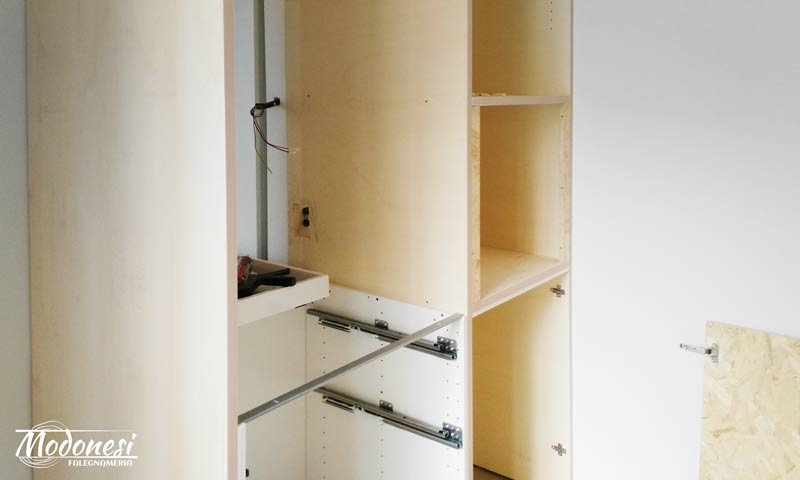Cucina Bifacciale In Osb Messa In Opera 02