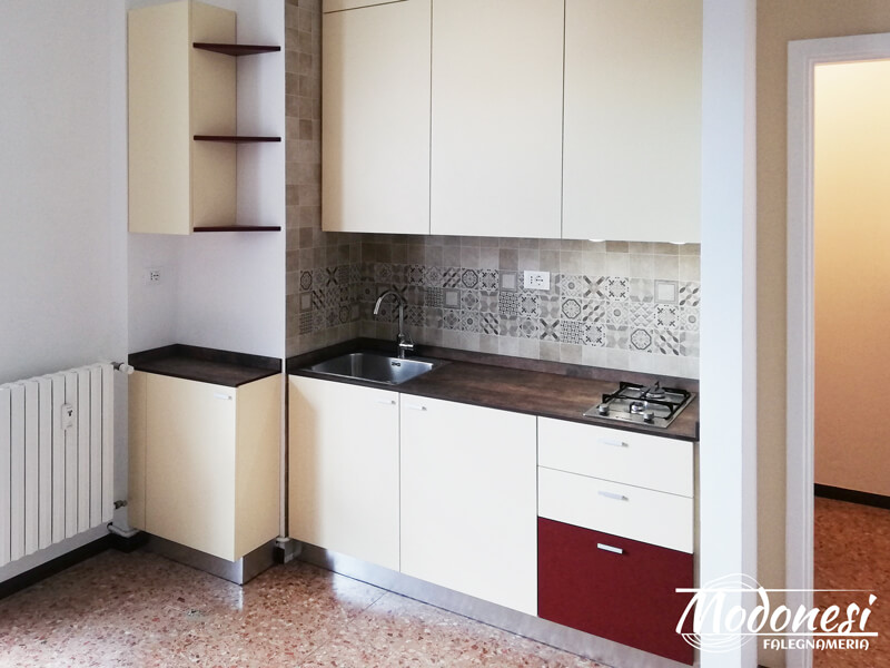 Cucina Su Misura In Nicchia Per Un Appartamento A Milano Finito 01