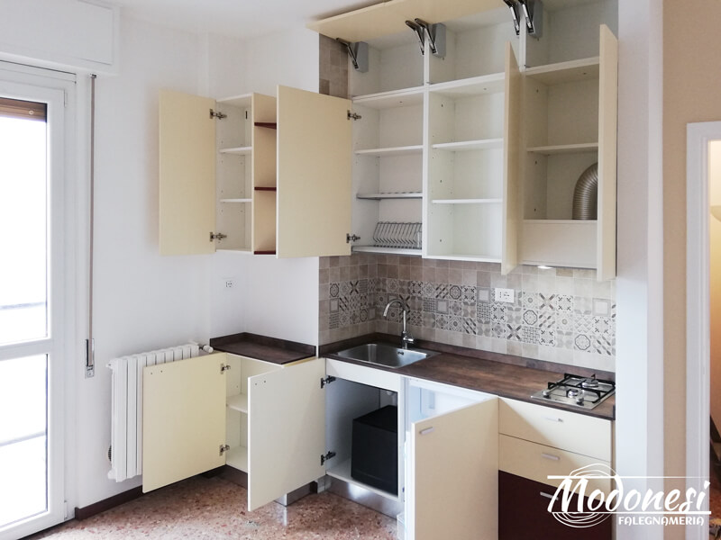 Cucina Su Misura In Nicchia Per Un Appartamento A Milano Finito 03