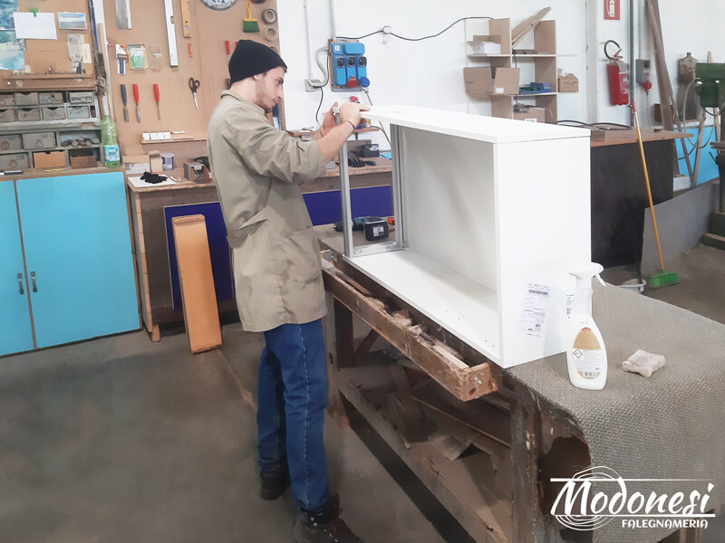 Cucina Su Misura In Nicchia Per Un Appartamento A Milano Lab 01