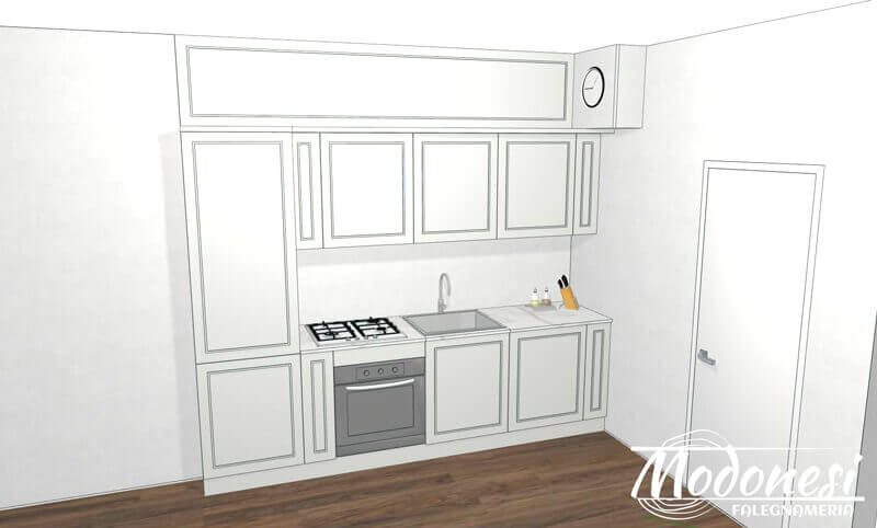 Cucina Su Misura Milano Lainate Render 01