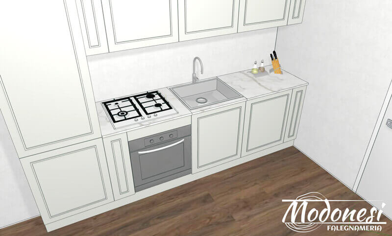Cucina Su Misura Milano Lainate Render 02