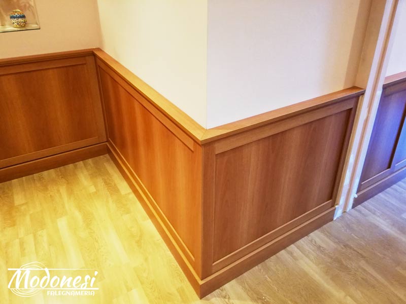 Boiserie Bassa In Legno Per Un Avvocato Di Milano Pero Finito 01