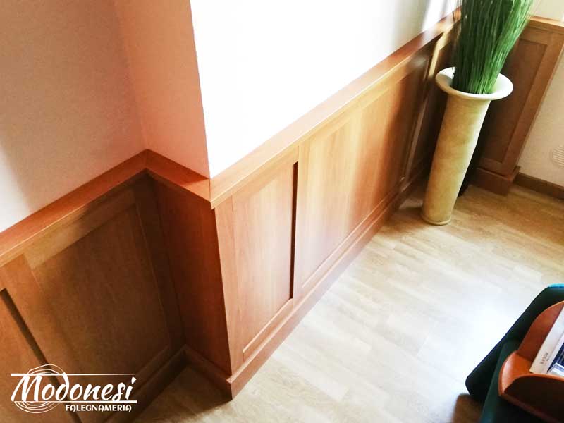 Boiserie Bassa In Legno Per Un Avvocato Di Milano Pero Finito 03