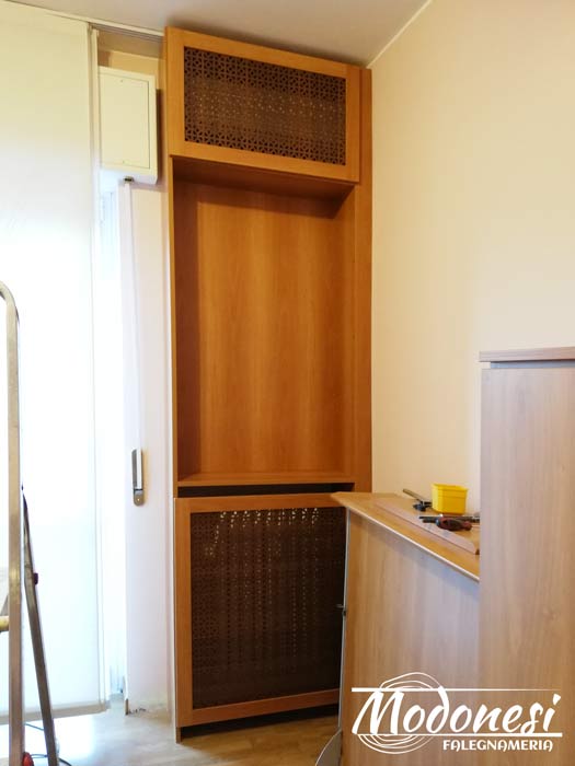 Boiserie Bassa In Legno Per Un Avvocato Di Milano Pero Finito 07