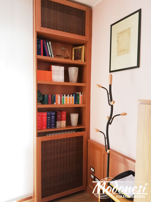 Boiserie Bassa In Legno Per Un Avvocato Di Milano Pero Finito 08