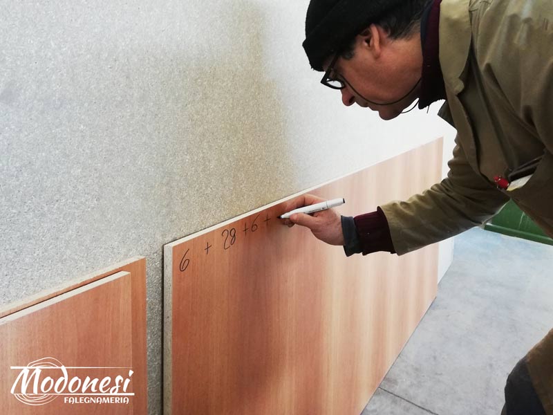 Boiserie Bassa In Legno Per Un Avvocato Di Milano Pero Laboratorio 01