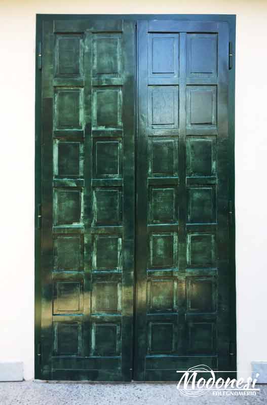 Porte Oscuri Retro Su Misura Ingresso Giardino 03