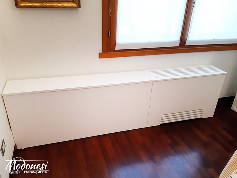 Copri Fan Coil In Legno Per Un Appartamento A Milano Finito 07