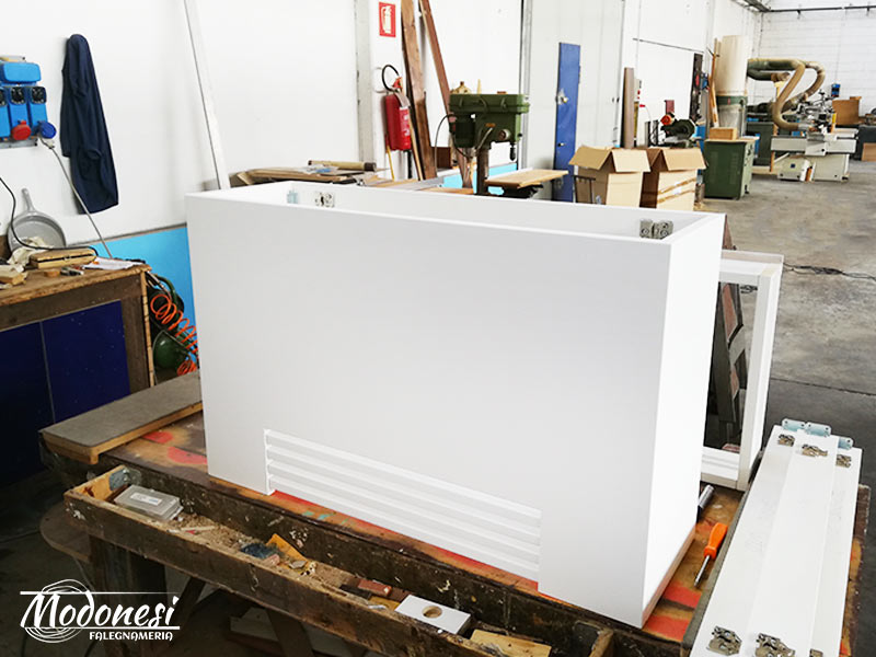 Copri Fan Coil In Legno Per Un Appartamento A Milano Laboratorio 03