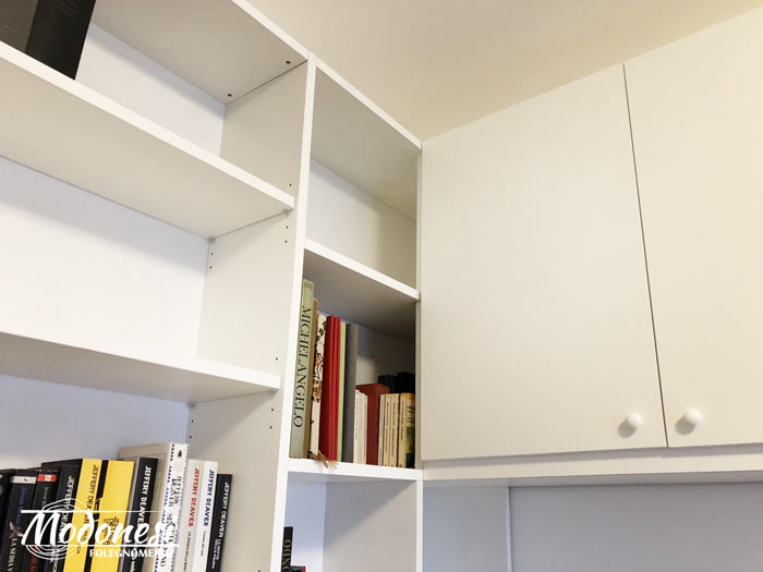 Realizzazione Libreria Ad Angolo Con Ponte In Cameretta Milano Pero 03