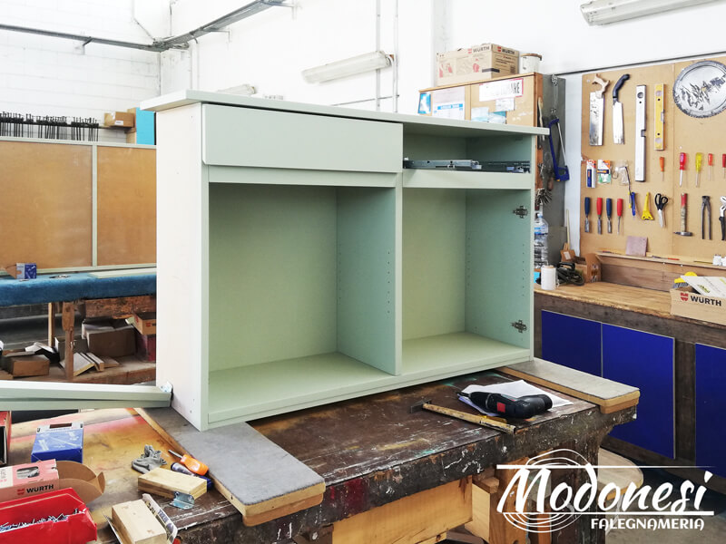 Mobile Libreria Verde Per Lo Studio Di Un Avvocato A Milano Lab 01