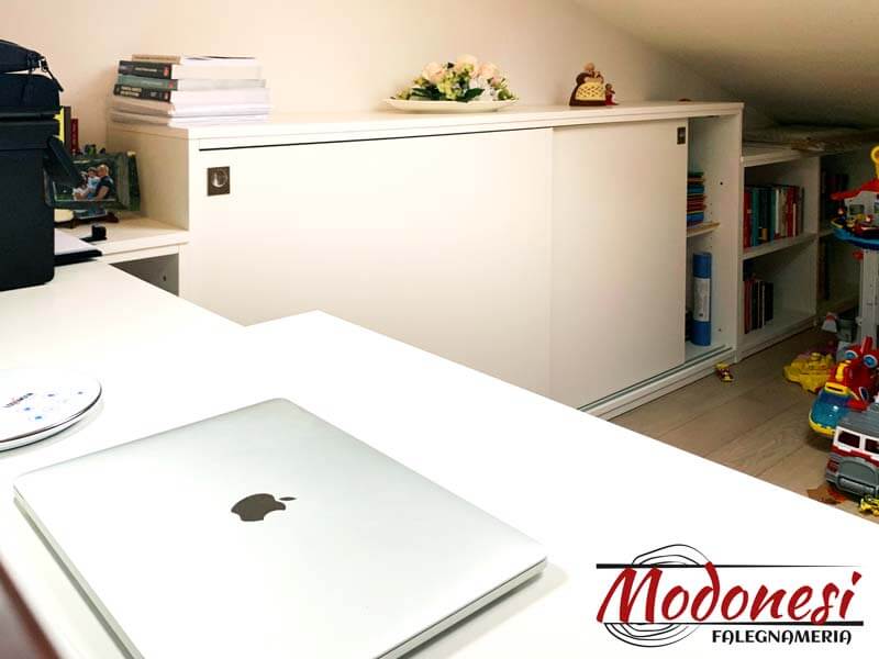 Mobile Studio Angolare Per Una Mansarda A Cologno Monzese Finito 02