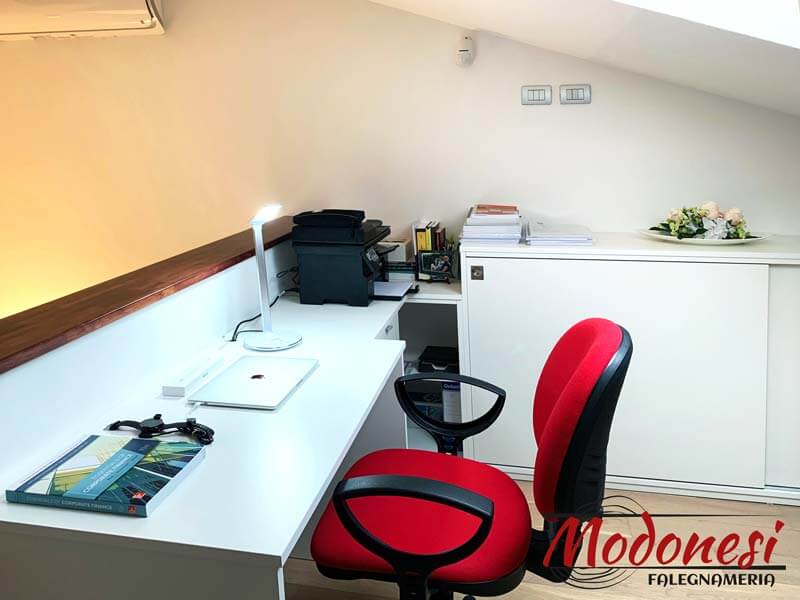 Mobile Studio Angolare Per Una Mansarda A Cologno Monzese Finito 04