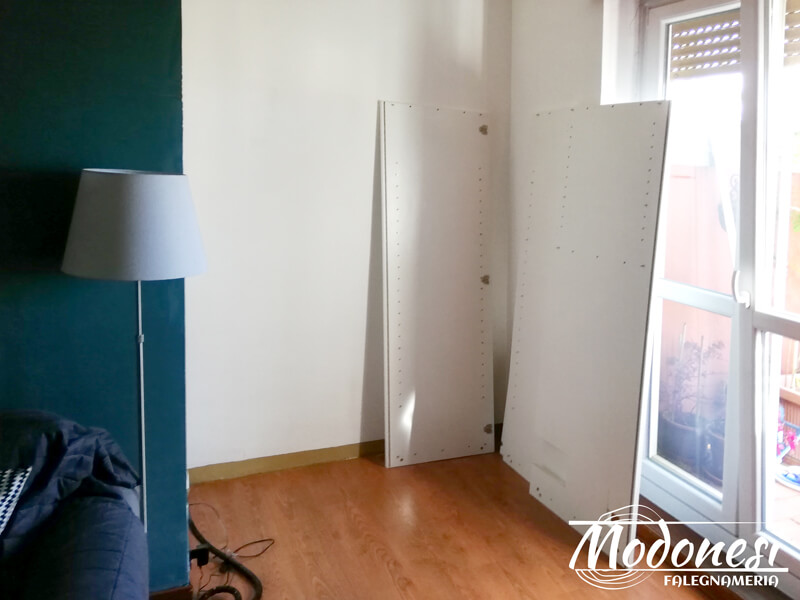 Mobile Studio Su Misura In Nicchia Per Un Appartamento A Milano Applicazione 01