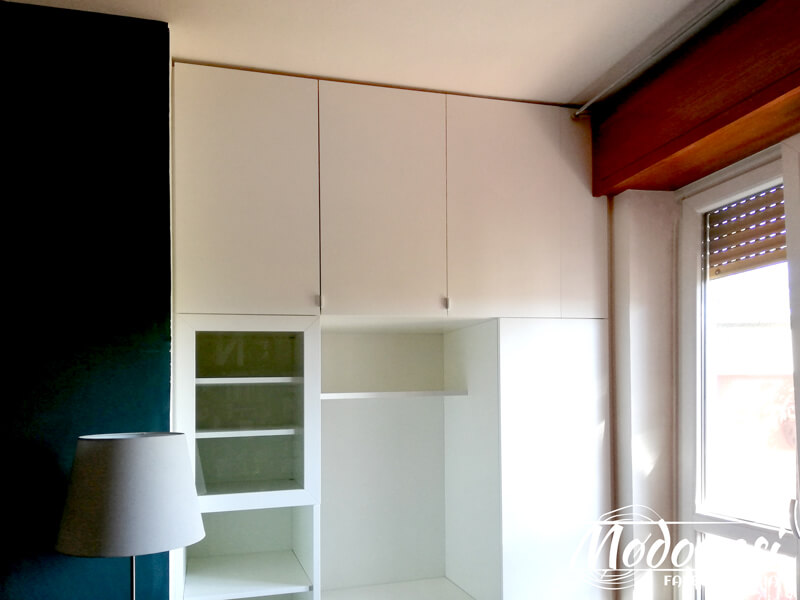 Mobile Studio Su Misura In Nicchia Per Un Appartamento A Milano Finito 02
