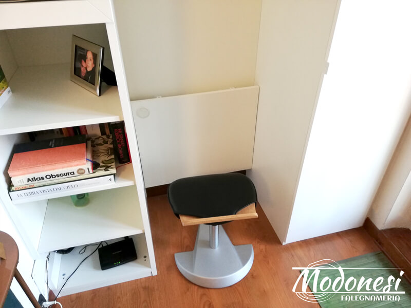 Mobile Studio Su Misura In Nicchia Per Un Appartamento A Milano Finito 06