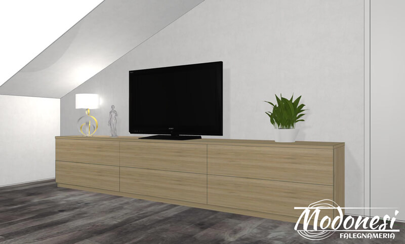 Mobiletto Per Televisore Milano Render 03