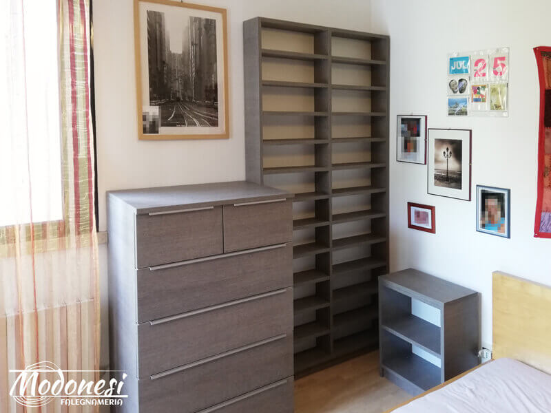 Porta Cd In Legno Su Misura Per Una Casa A Settimo Milanese Finito 02